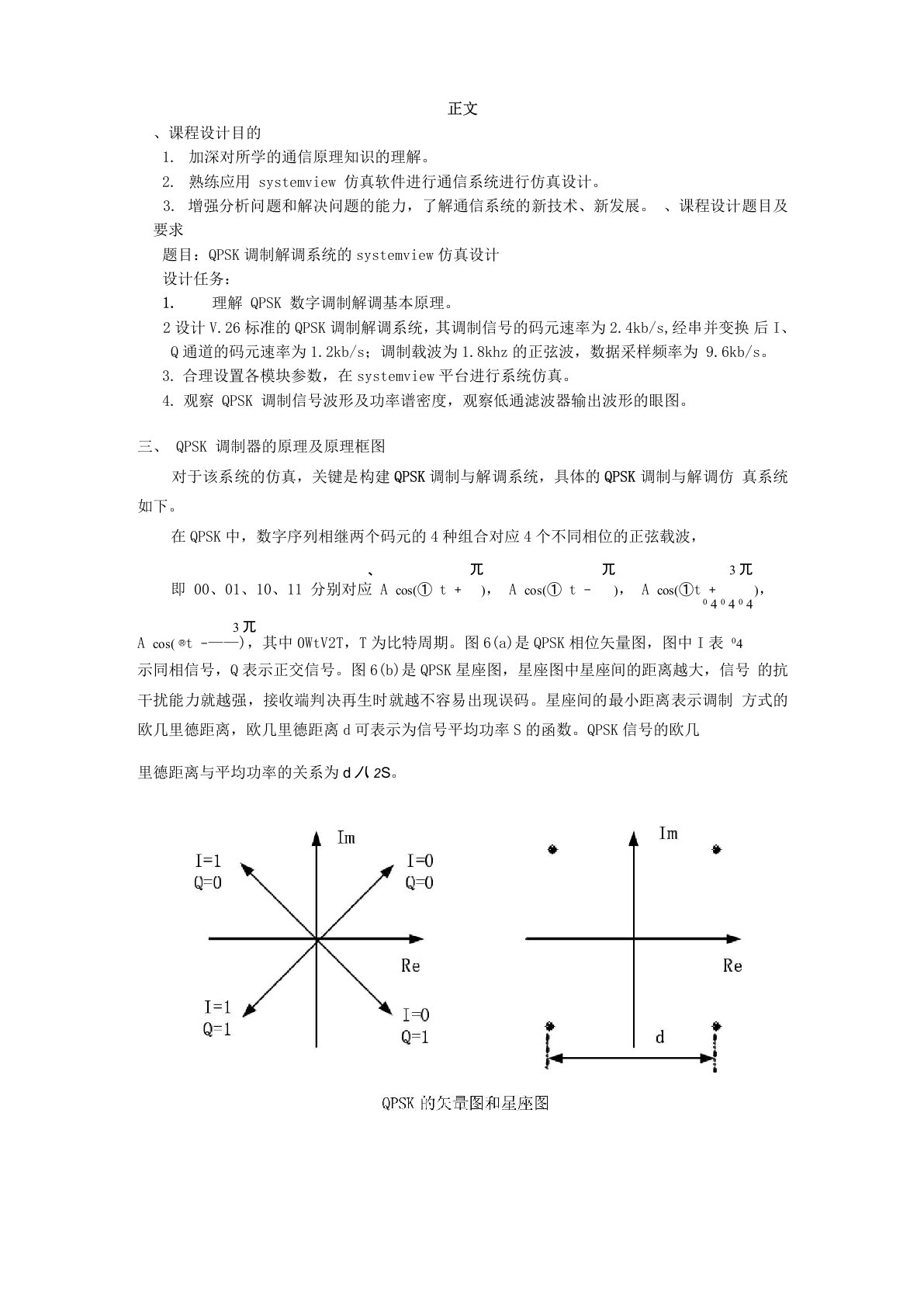 QPSK调制解调系统的systemview仿真设计