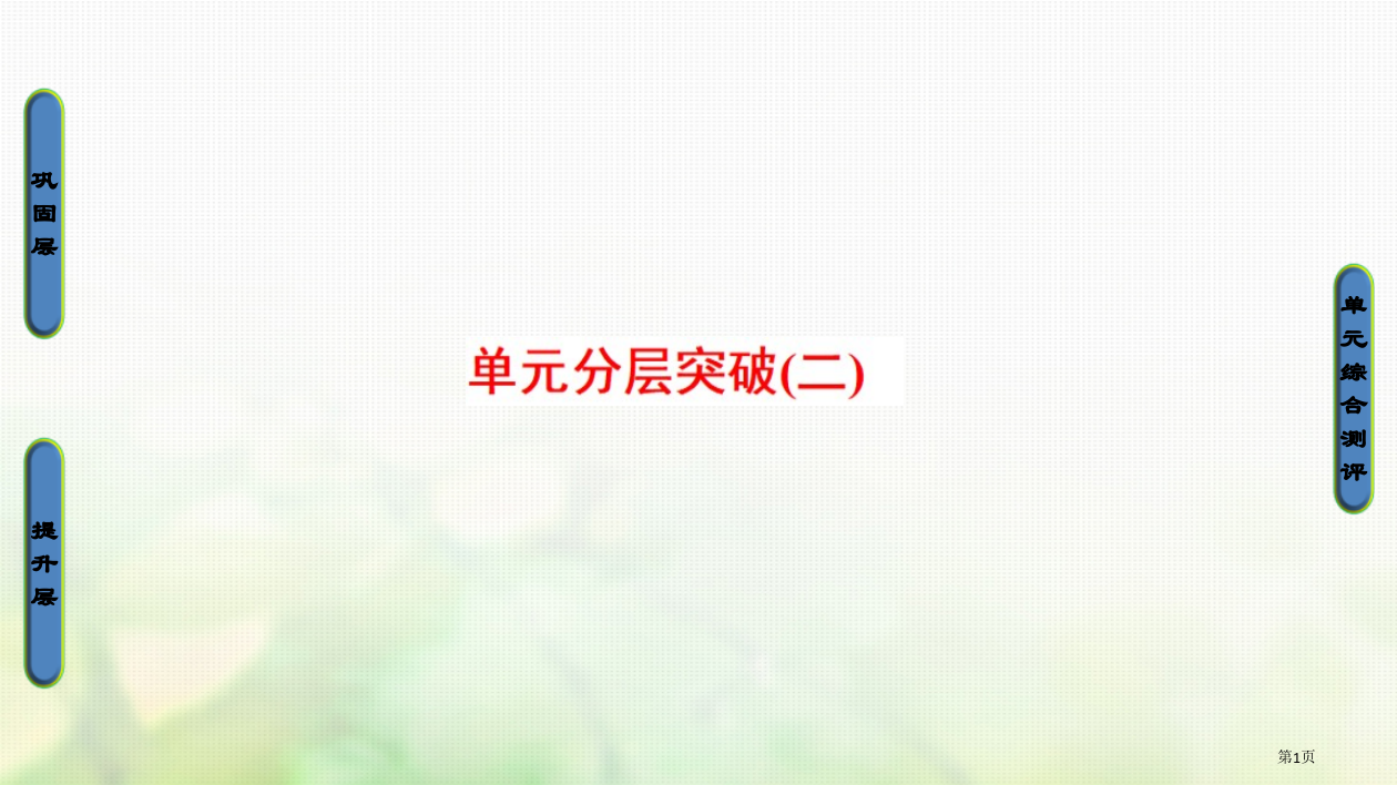 高中历史古代历史上的改革下单元分层突破省公开课一等奖百校联赛赛课微课获奖PPT课件