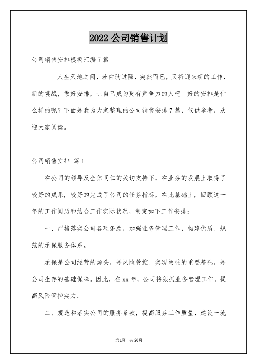 2022公司销售计划_98