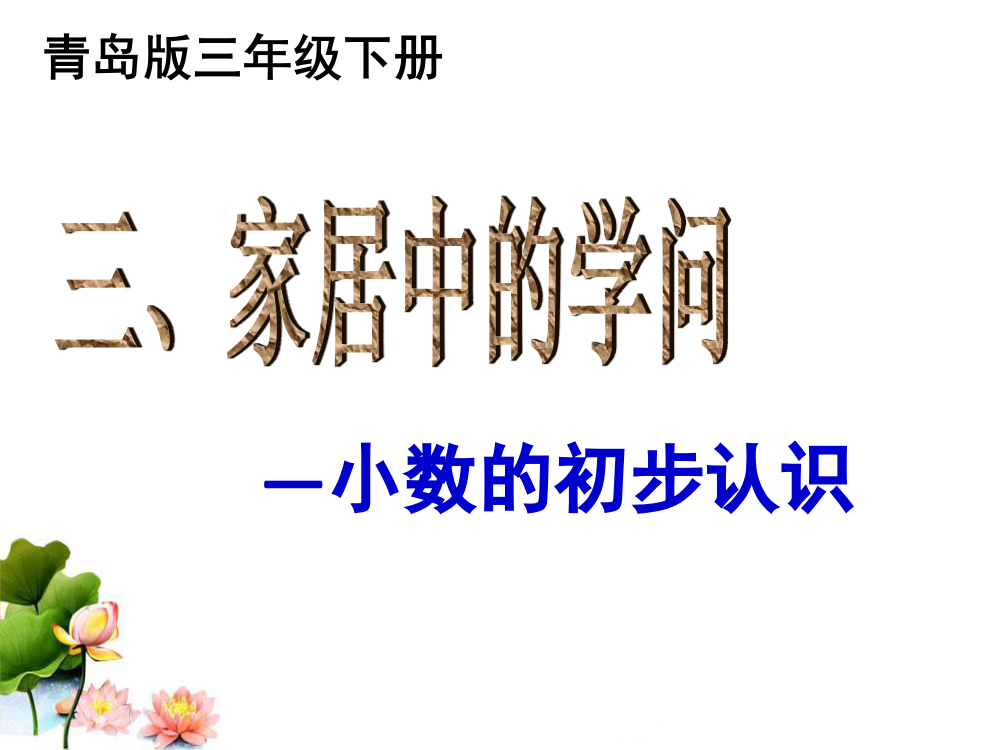 《小数的初步认识》复习课课件讲课教案