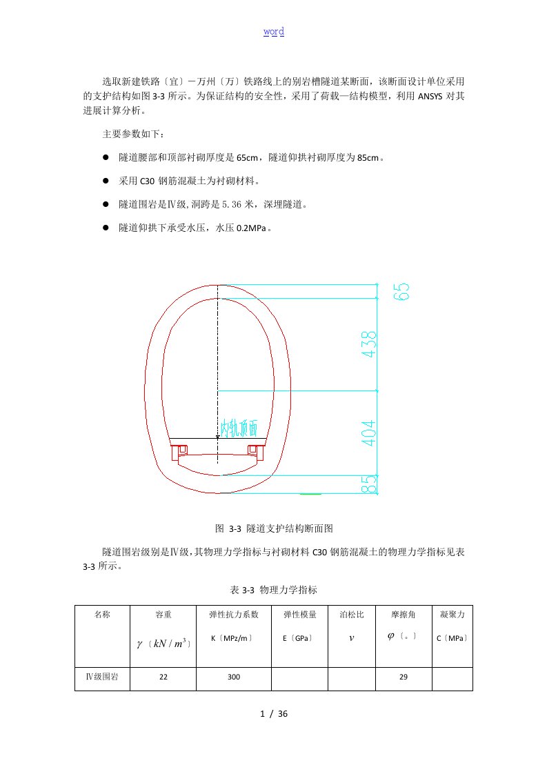 隧道ansys计算程序算例——荷载结构模式