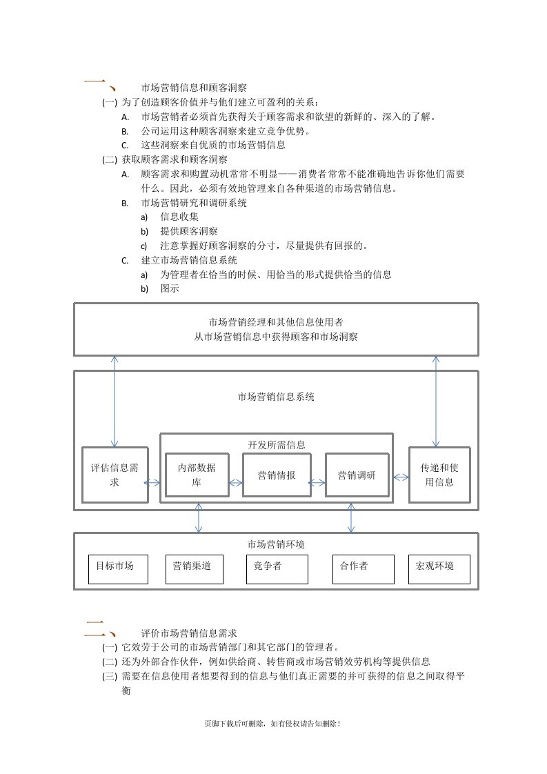 市场营销原理第四章--管理市场营销信息获得顾客洞察