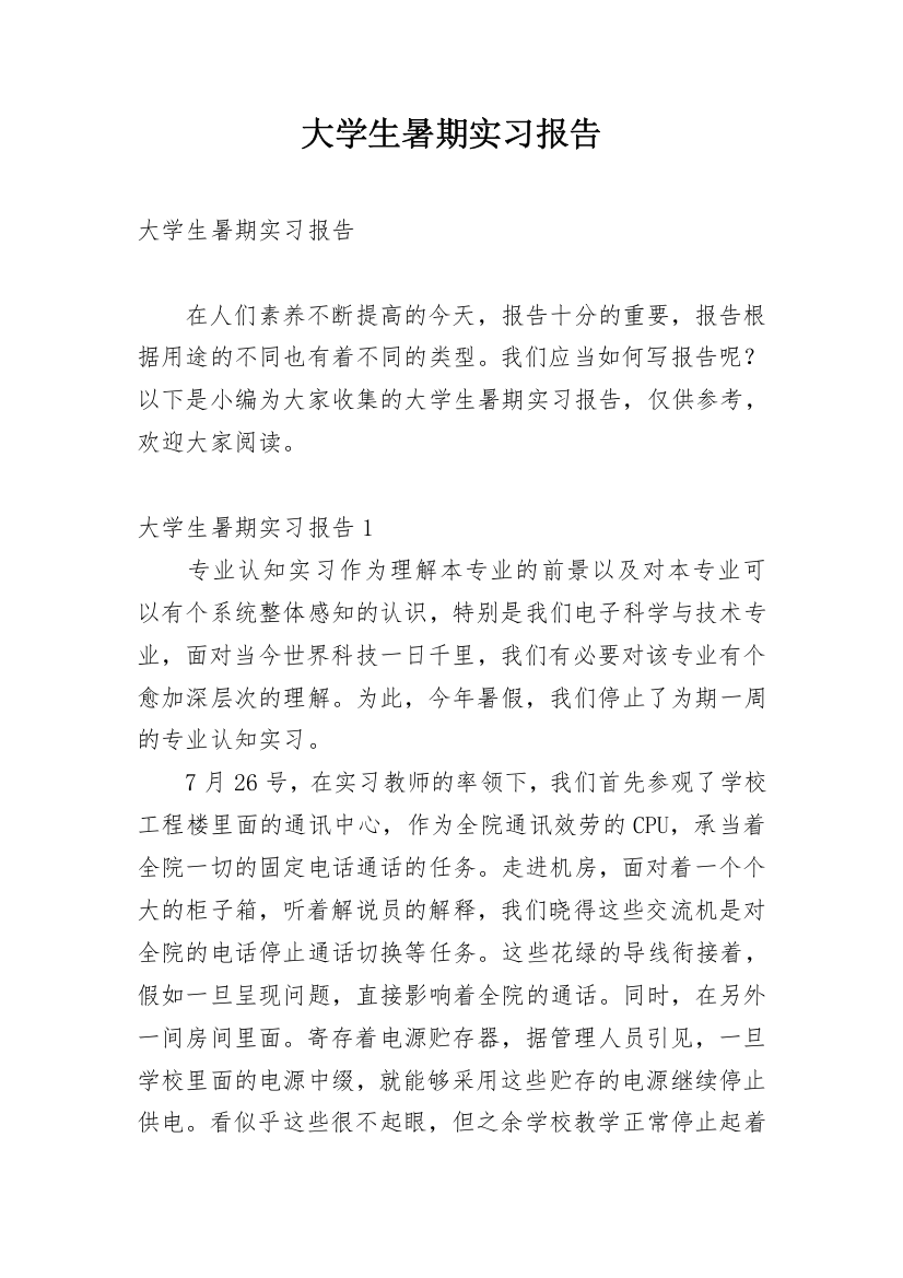 大学生暑期实习报告_14