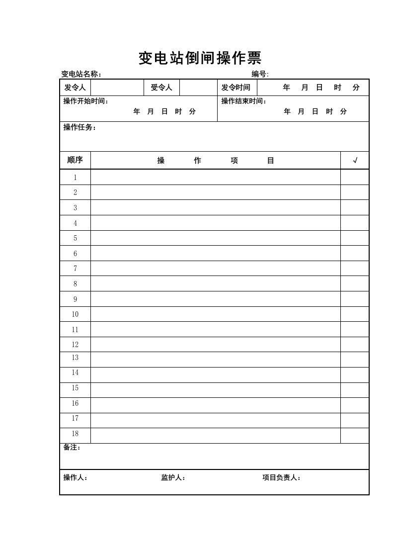 电气工作票及操作票