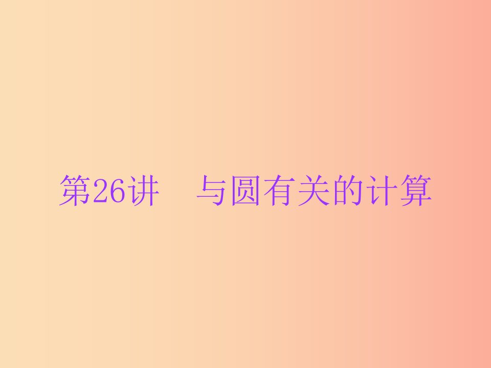 广东省2019年中考数学总复习