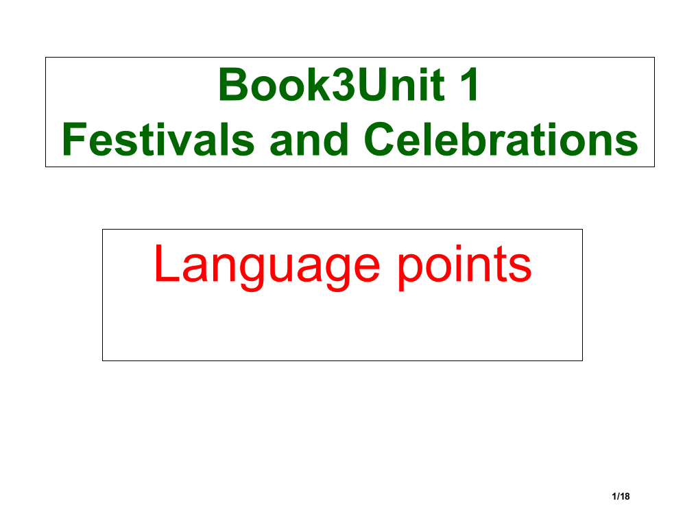 B3Unit1LanguagePoints市公开课一等奖省赛课微课金奖PPT课件