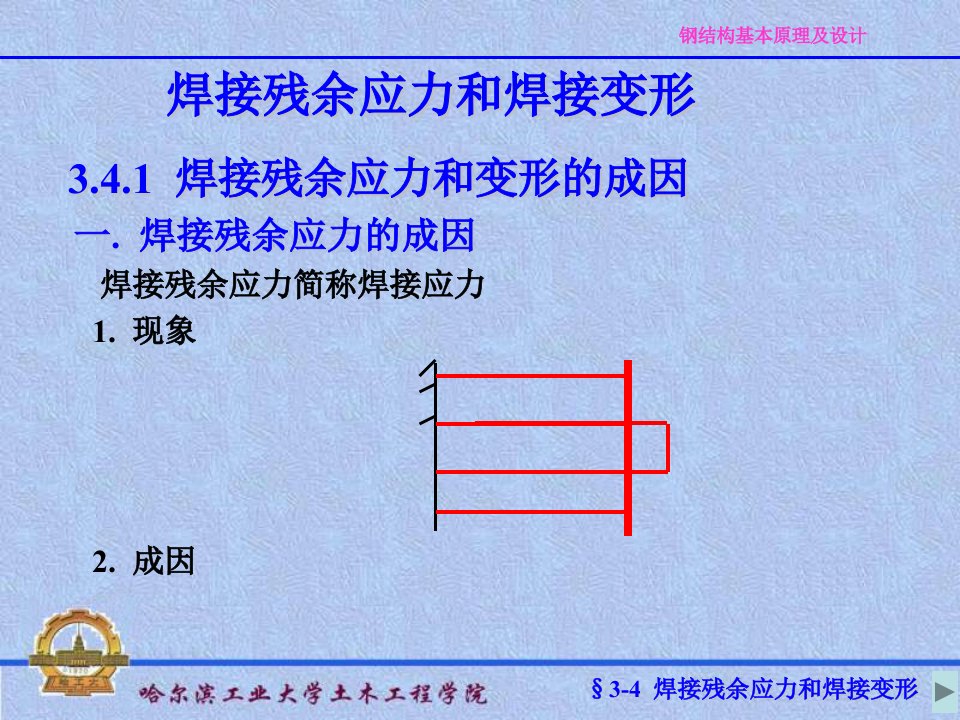 学习课件钢结构基本原理及设计焊接残余应力和焊接变形