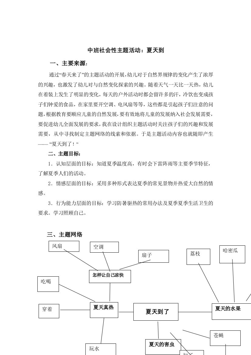 中班社会性主题活动