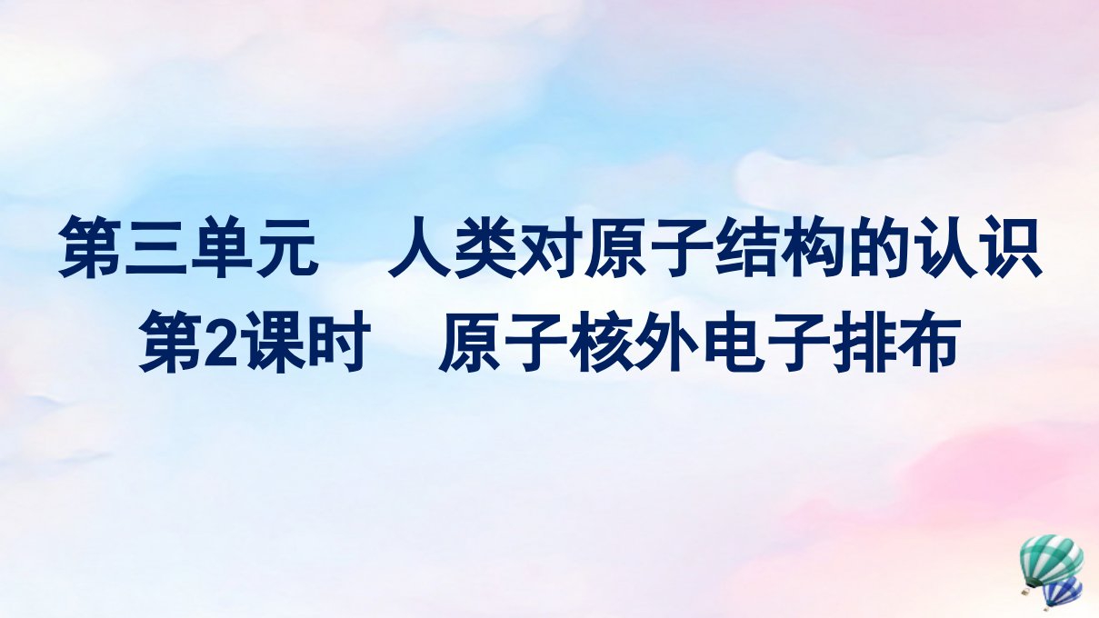 新教材适用高中化学专题2研究物质的基本方法第3单元人类对原子结构的认识第2课时原子核外电子排布课件苏教版必修第一册