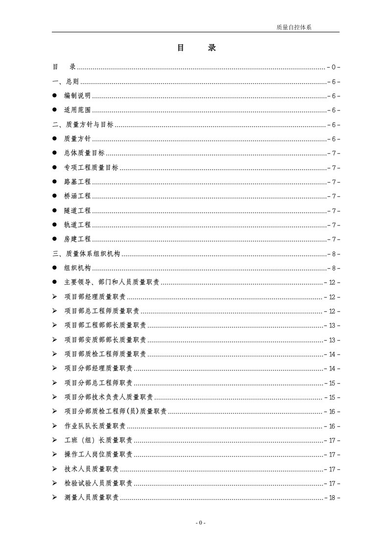 城际铁路质量自控体系文件