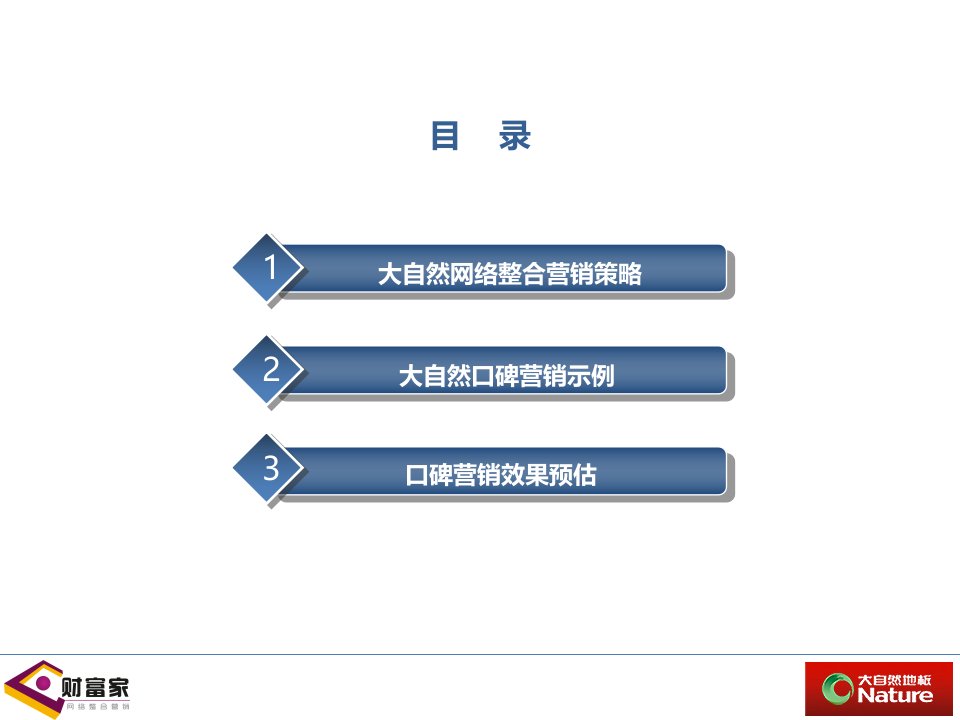 最新大自然地板口碑营销整合方案PPT课件