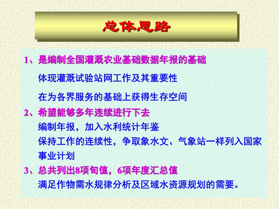 灌溉农业基础数据采集项目和采集方法