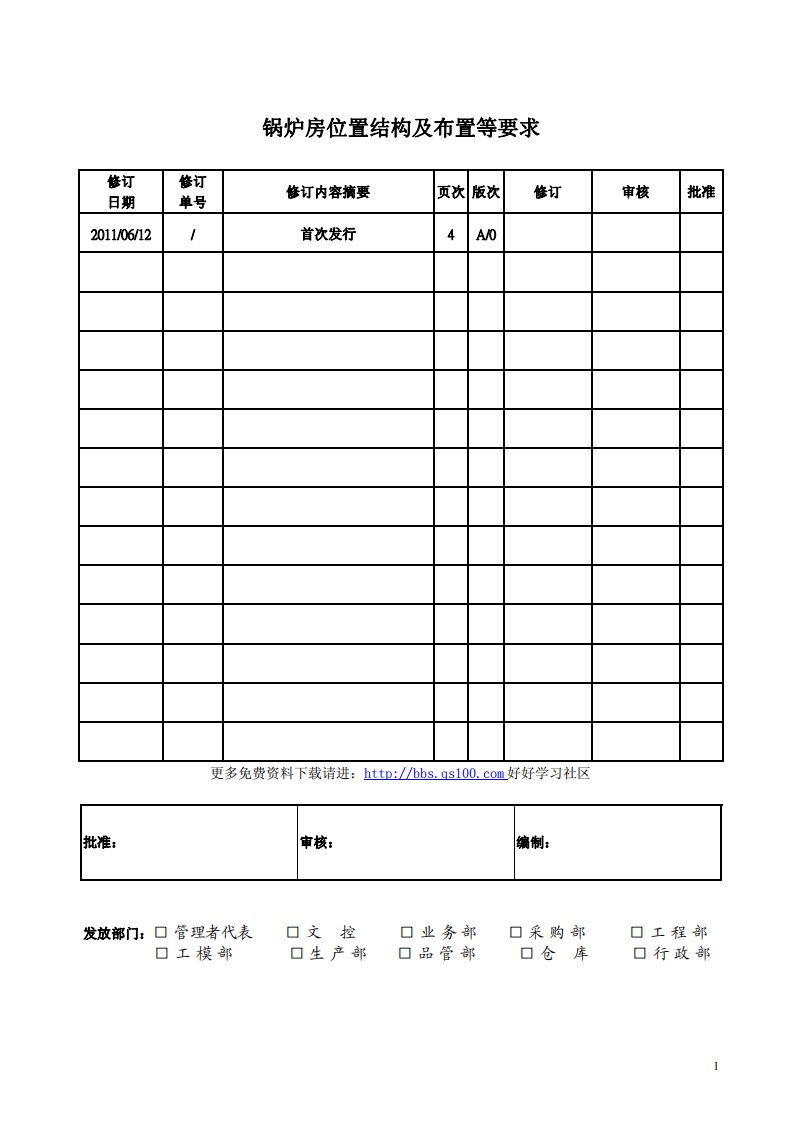 锅炉房位置结构及布置等要求