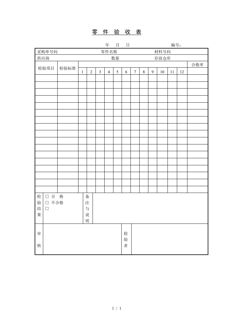 供应商质量统计表36