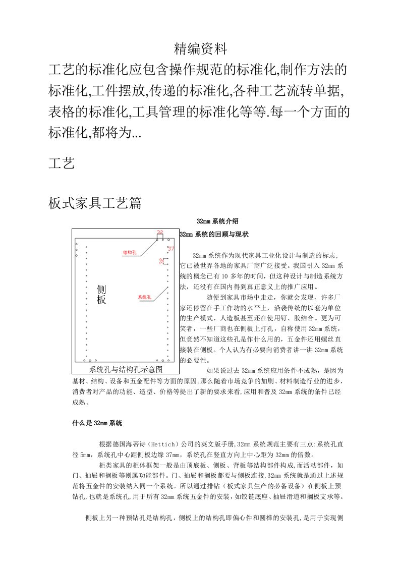 板式家具工艺篇