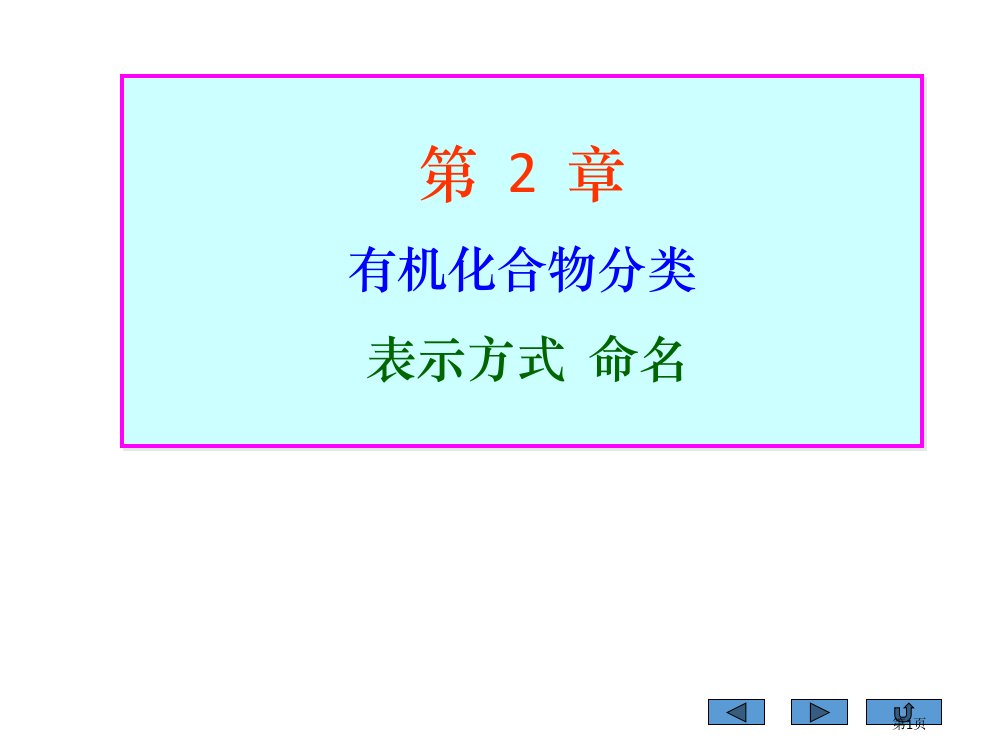 有机化学分类表示命名省公共课一等奖全国赛课获奖课件