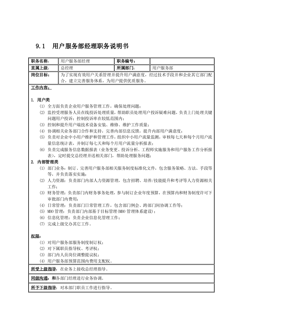 国安创想新版客户服务部说明书样本