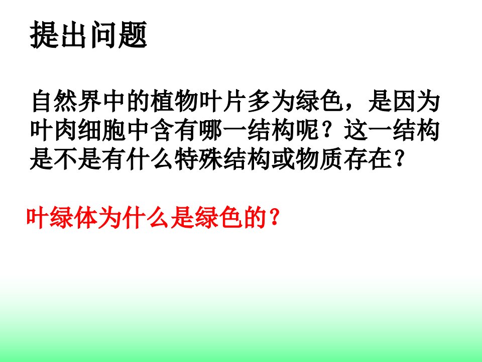 捕获光能的色素和结构