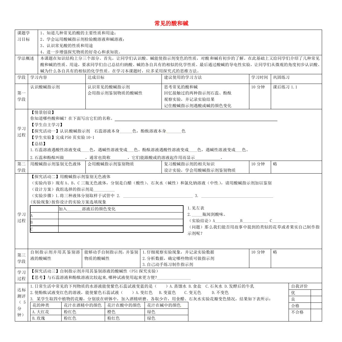 甘肃省陇南市西和县十里乡初级中学九年级化学下册