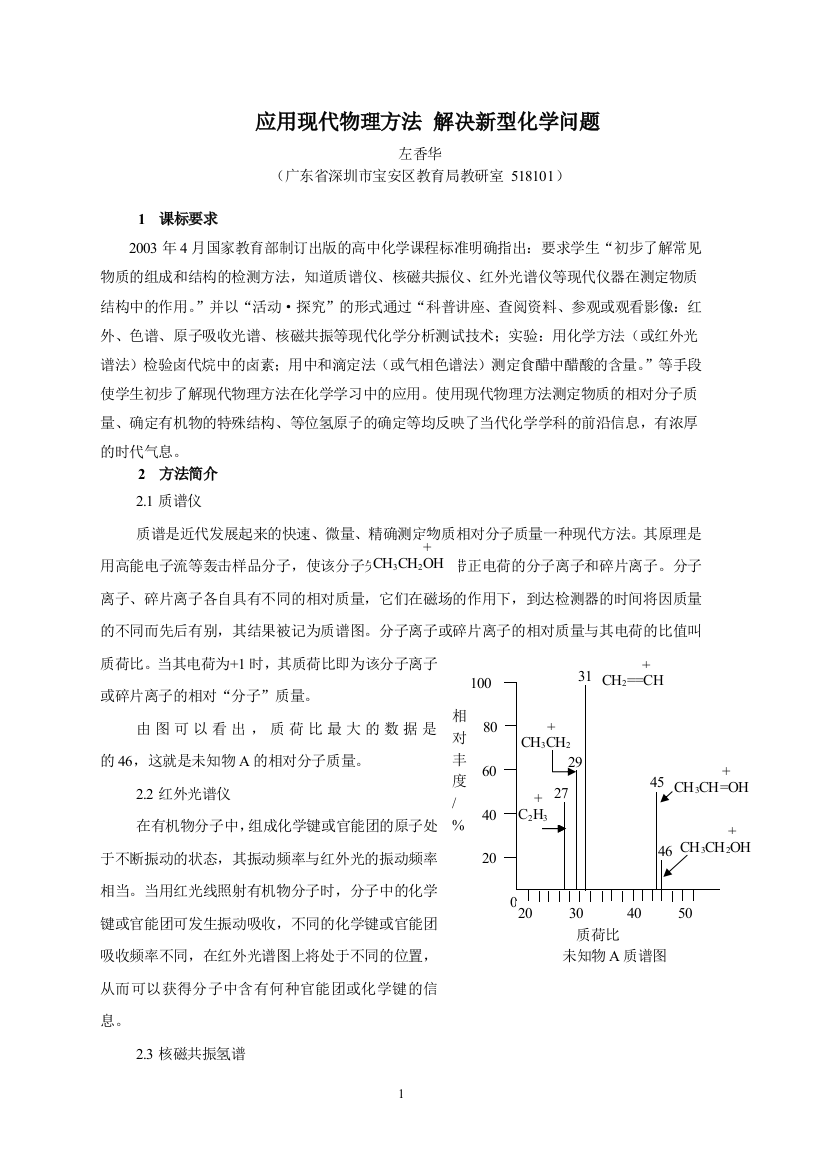 应用现代物理方法