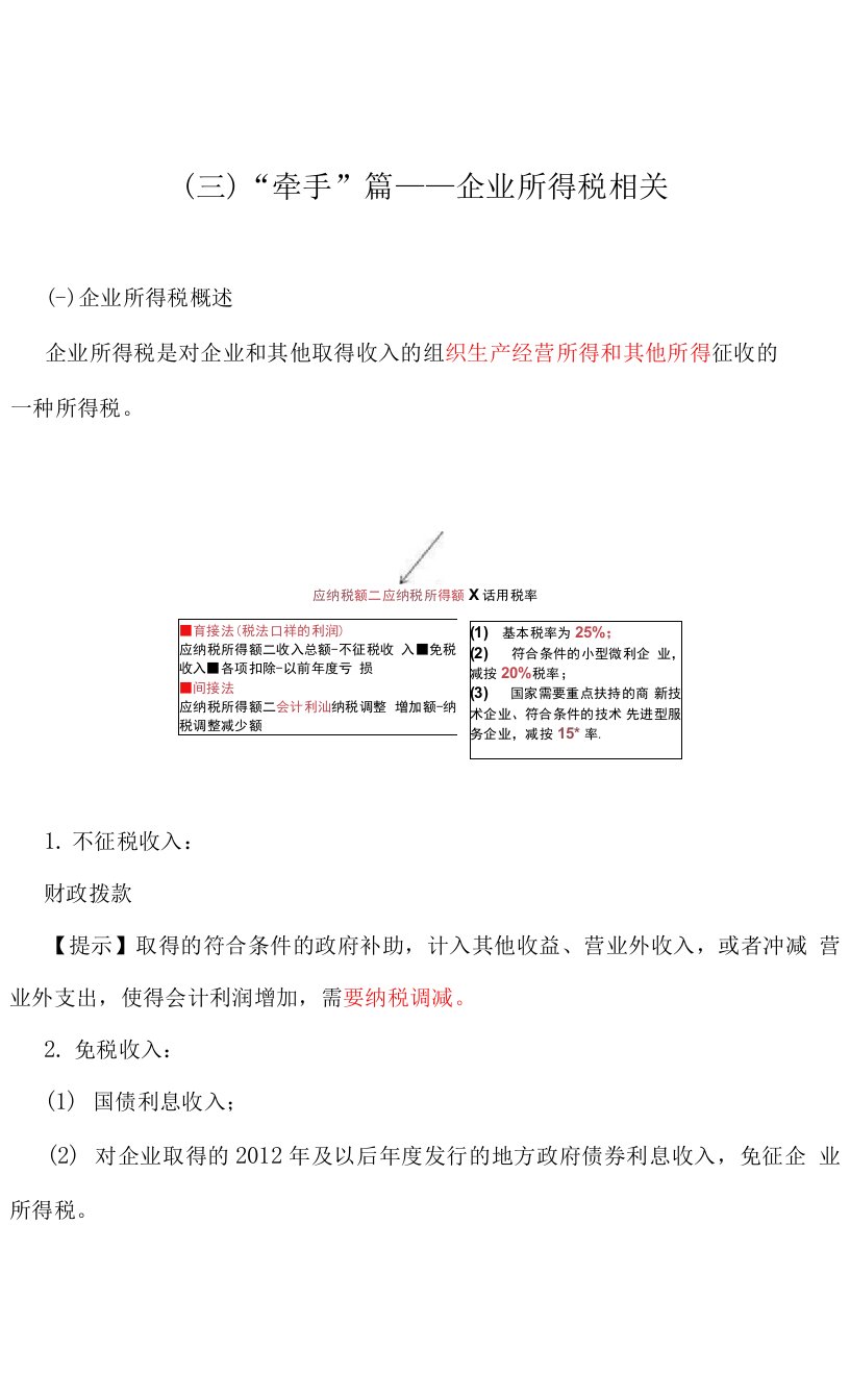 企业所得税相关（1）