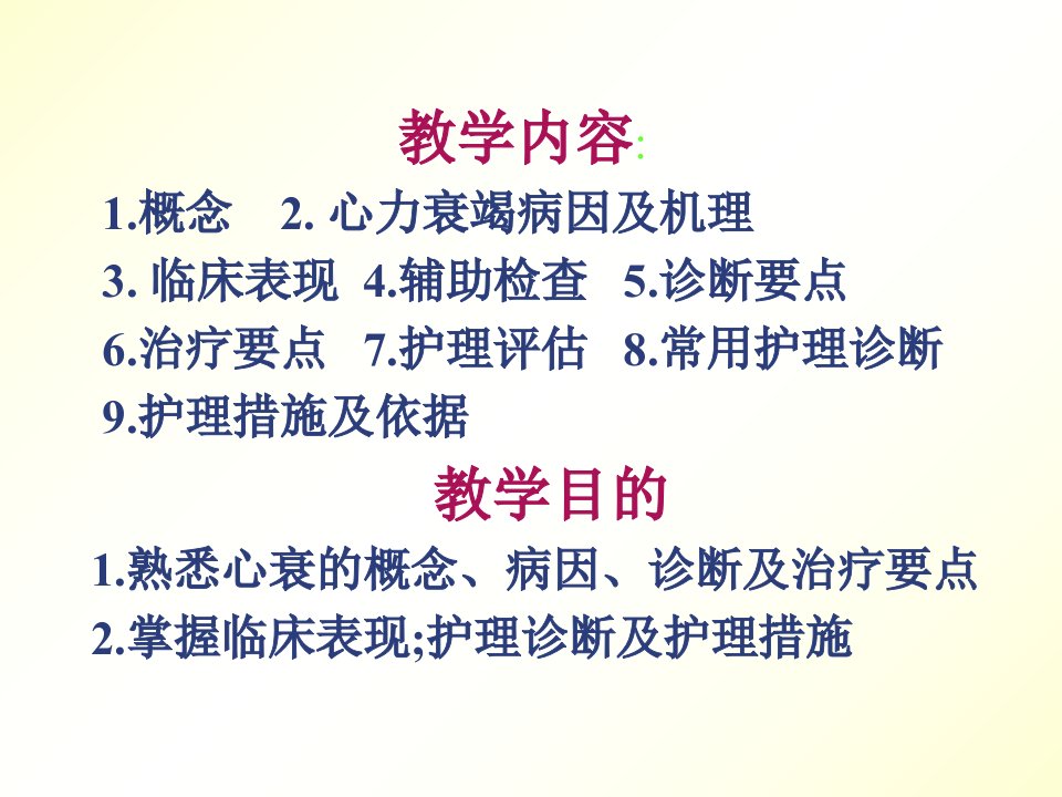 最新心力衰竭病人的护理ppt课件PPT课件