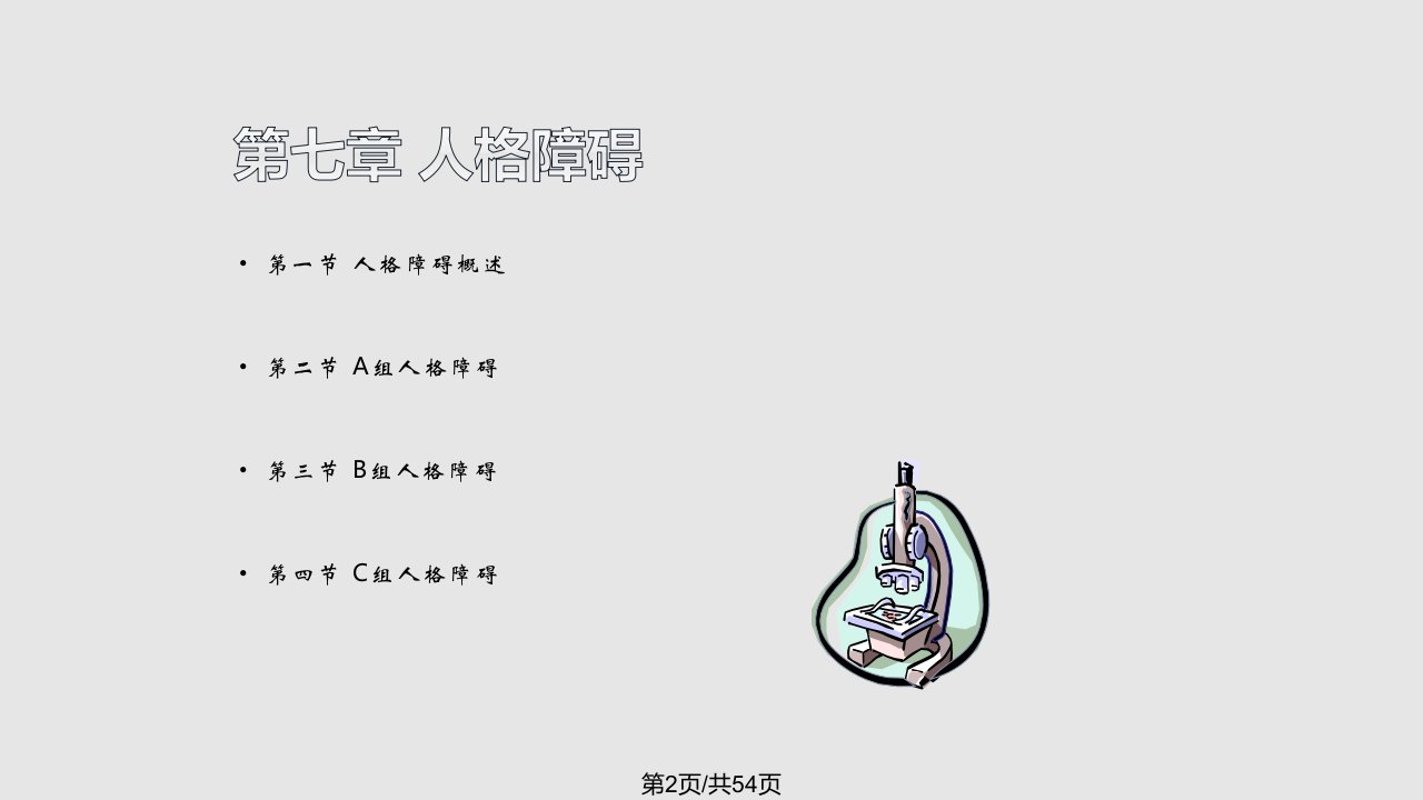 变态心理学人格障碍