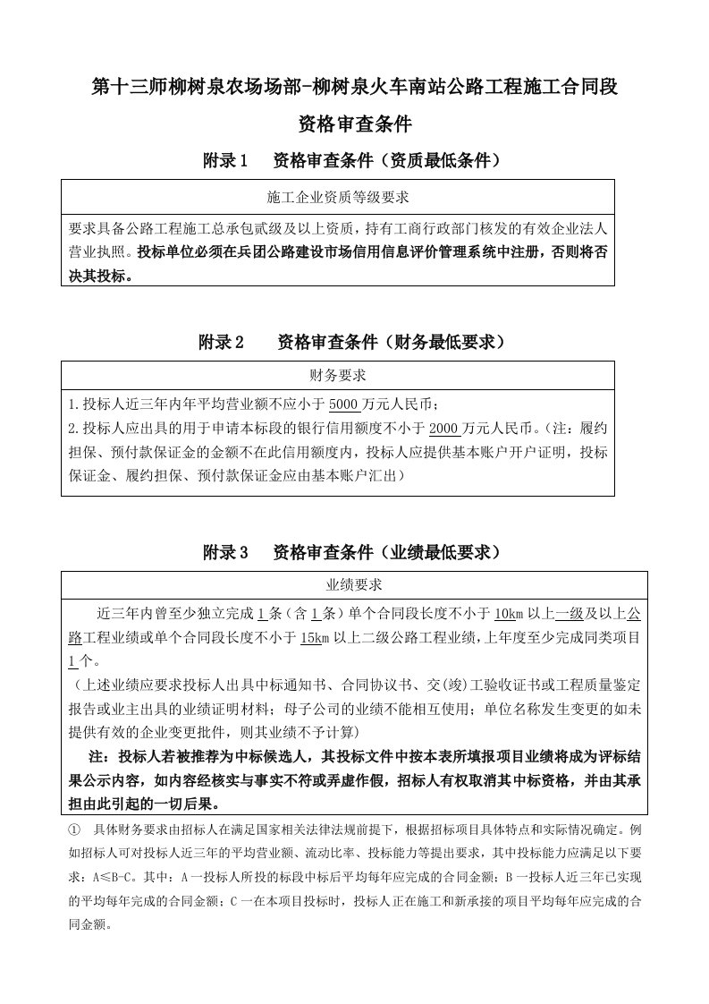 第十三师柳树泉农场场部-柳树泉火车南站公路工程施工合同段