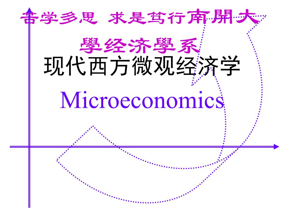 现代西方微观经济学