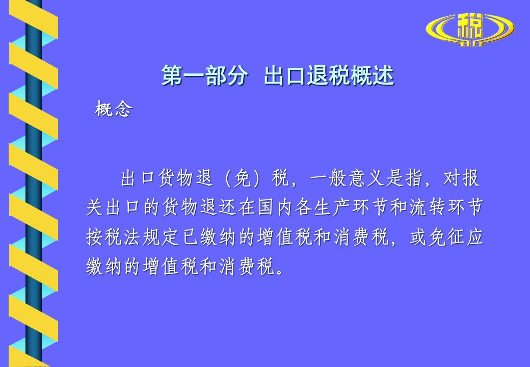 出口货物退免税政策基础知识外贸