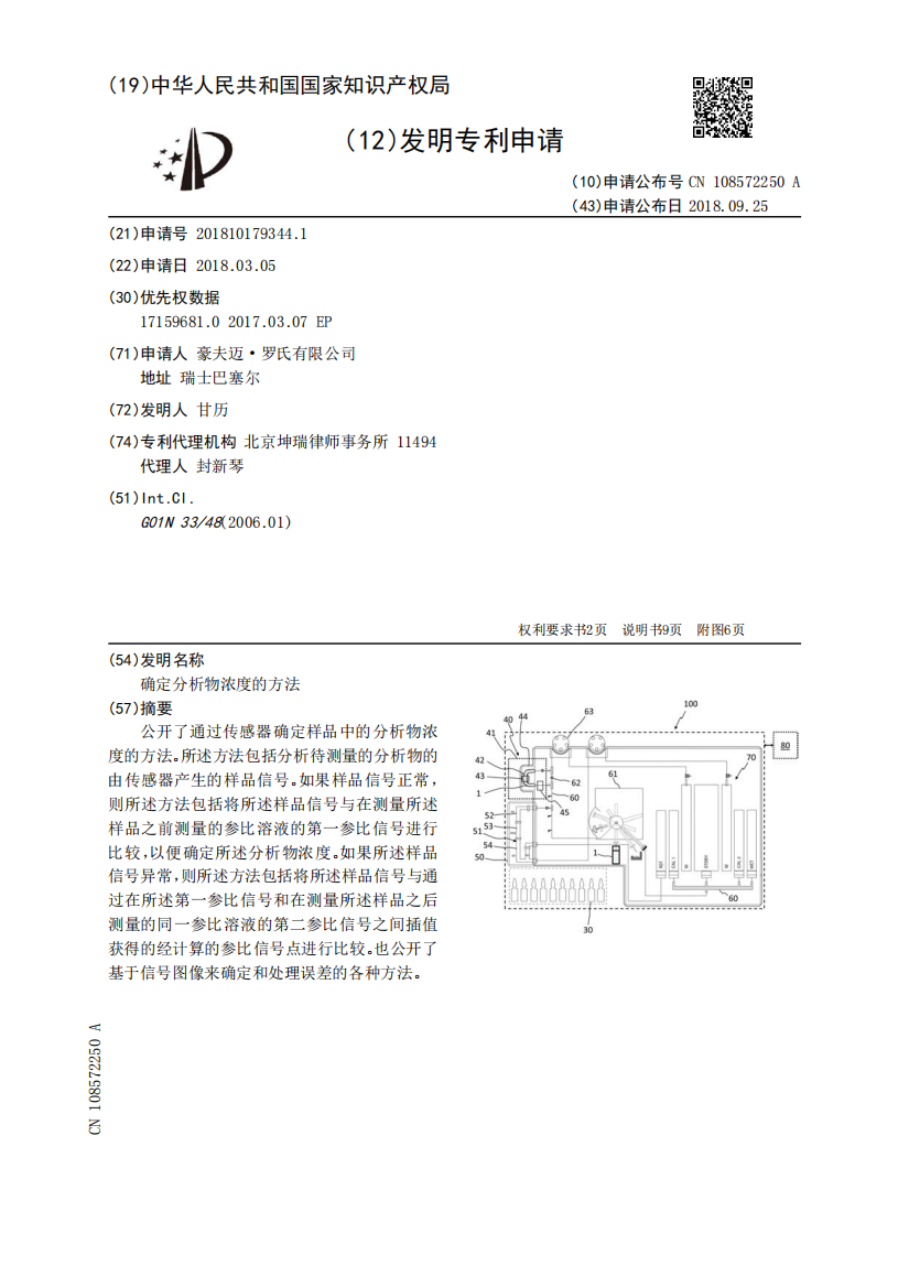 确定分析物浓度的方法