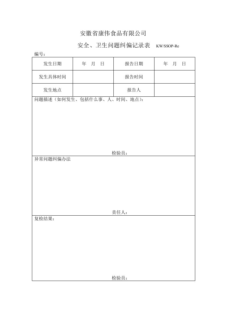 HACCP前提计划安全卫生纠偏-经营管理