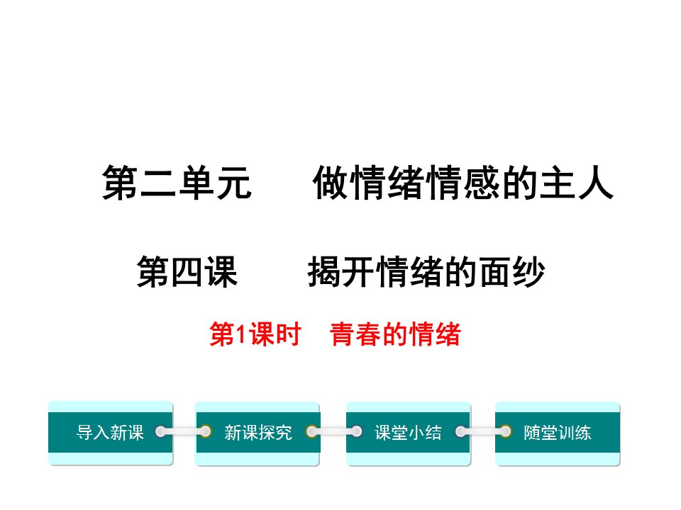 教学课件：-青春的情绪优秀课件