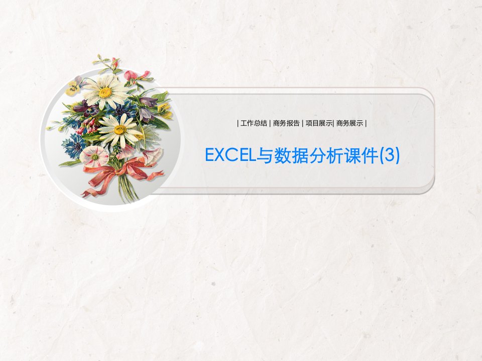 EXCEL与数据分析课件(3)