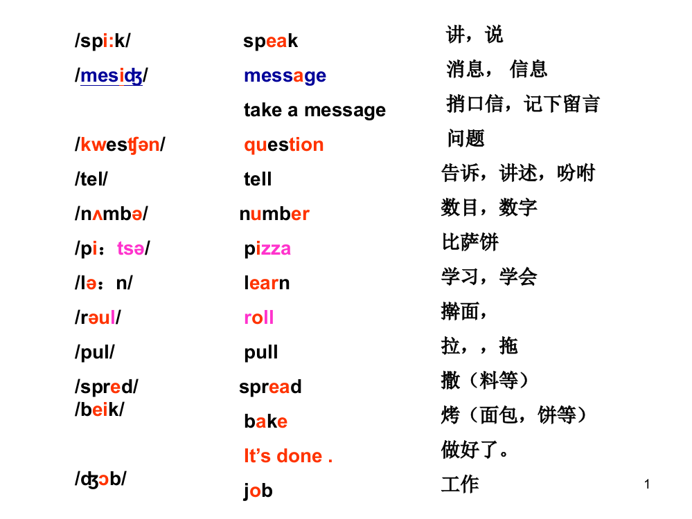 小学五年级英语第一课ppt课件