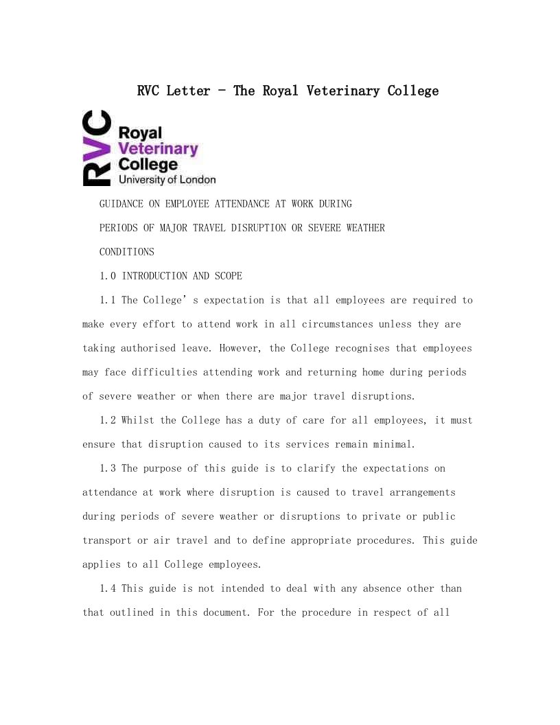 RVC+Letter+-+The+Royal+Veterinary+College