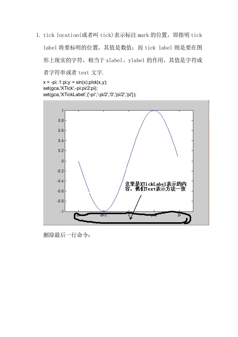 Matlab改变坐标刻度和拟合曲线求导