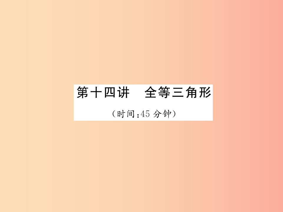 中考数学总复习