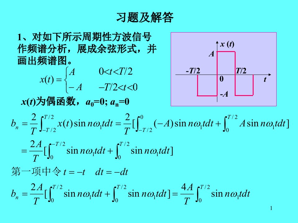 测试习题及解答