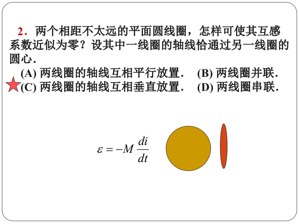 电磁感应与电磁场习题课ppt课件