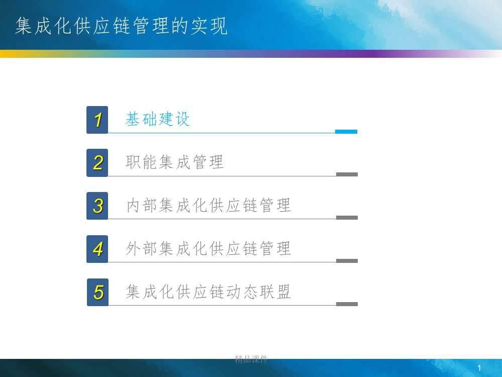 集成化供应链之实现五阶段ppt课件