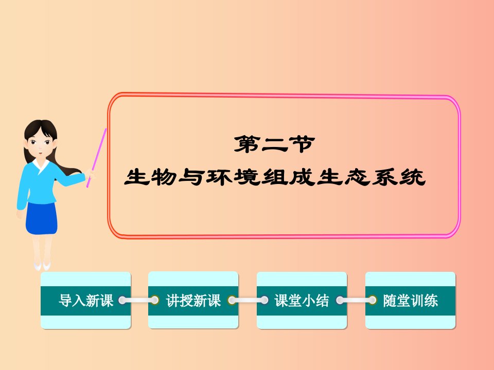 七年级生物上册第一单元第二章第二节生物与环境组成生态系统课件