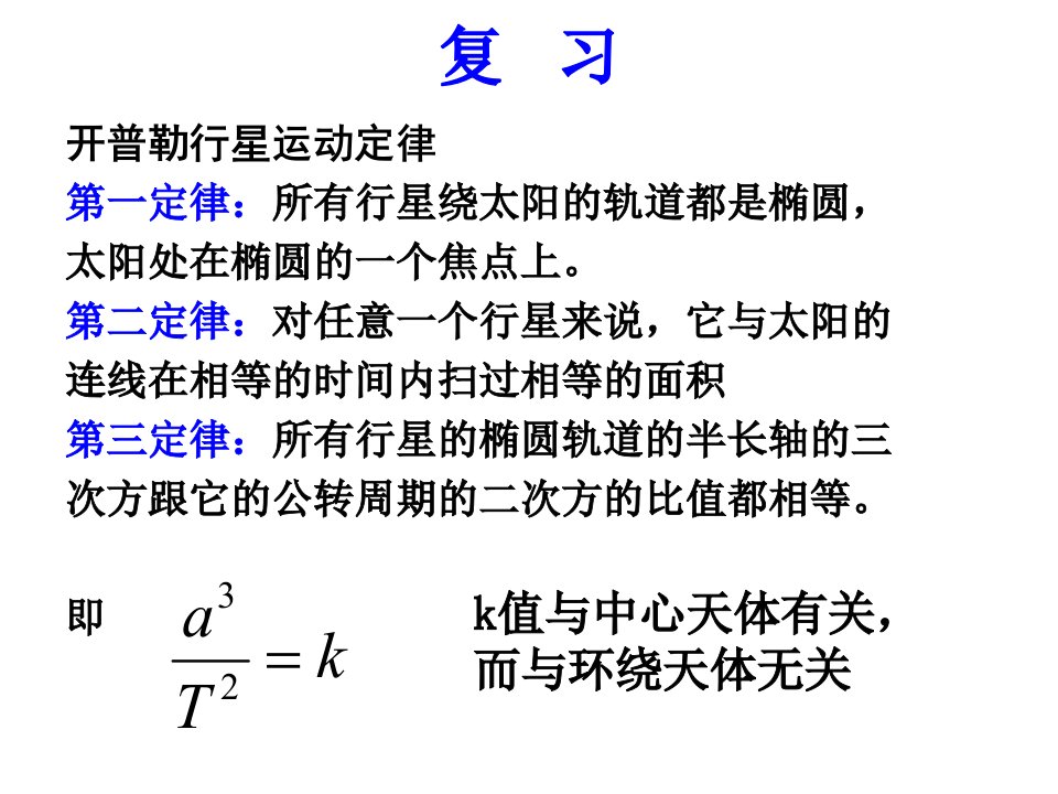 太阳与行星间的引力