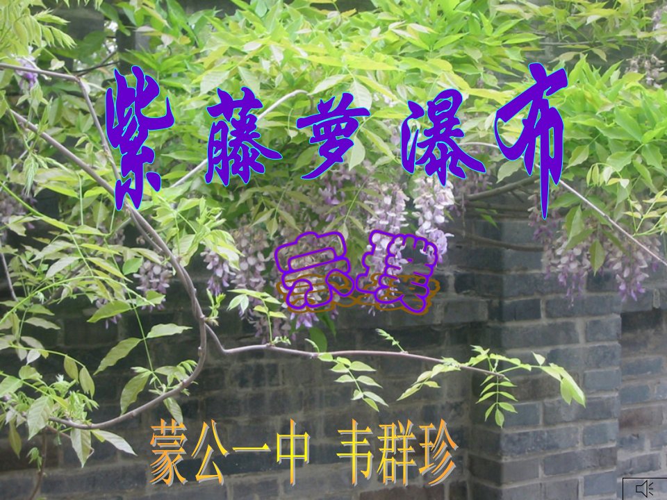 《紫藤萝瀑布》（七年级上册语文）