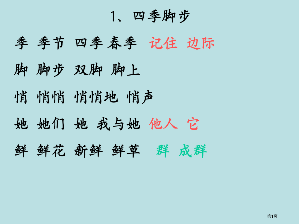 北京版二年级上册语文生字组词造句市公开课一等奖省赛课获奖PPT课件