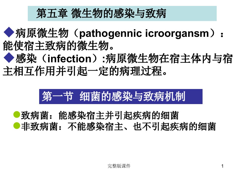 微生物的感染与致病课件