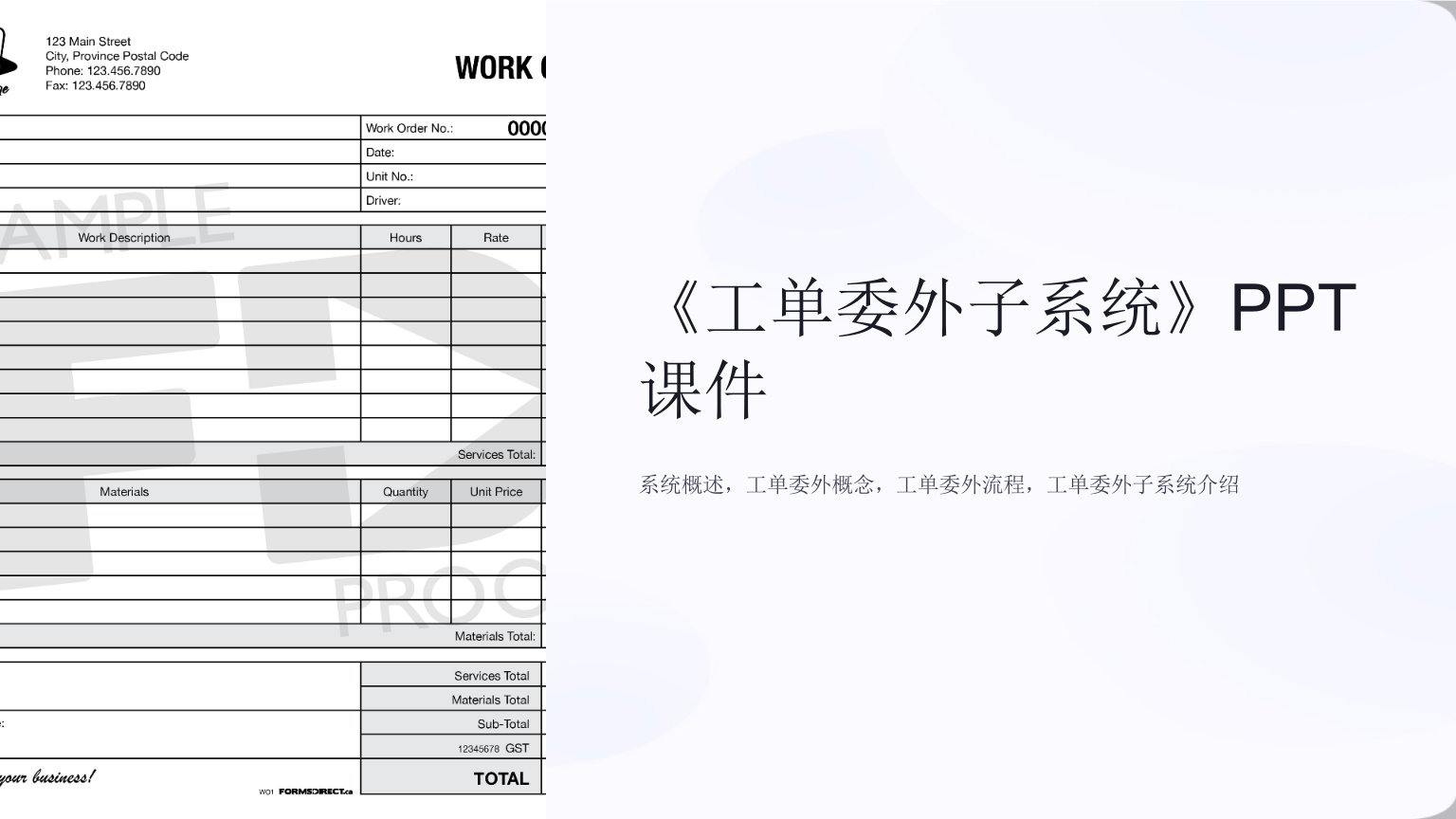 《工单委外子系统》课件