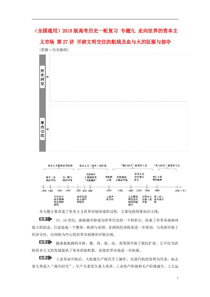 高考历史一轮复习