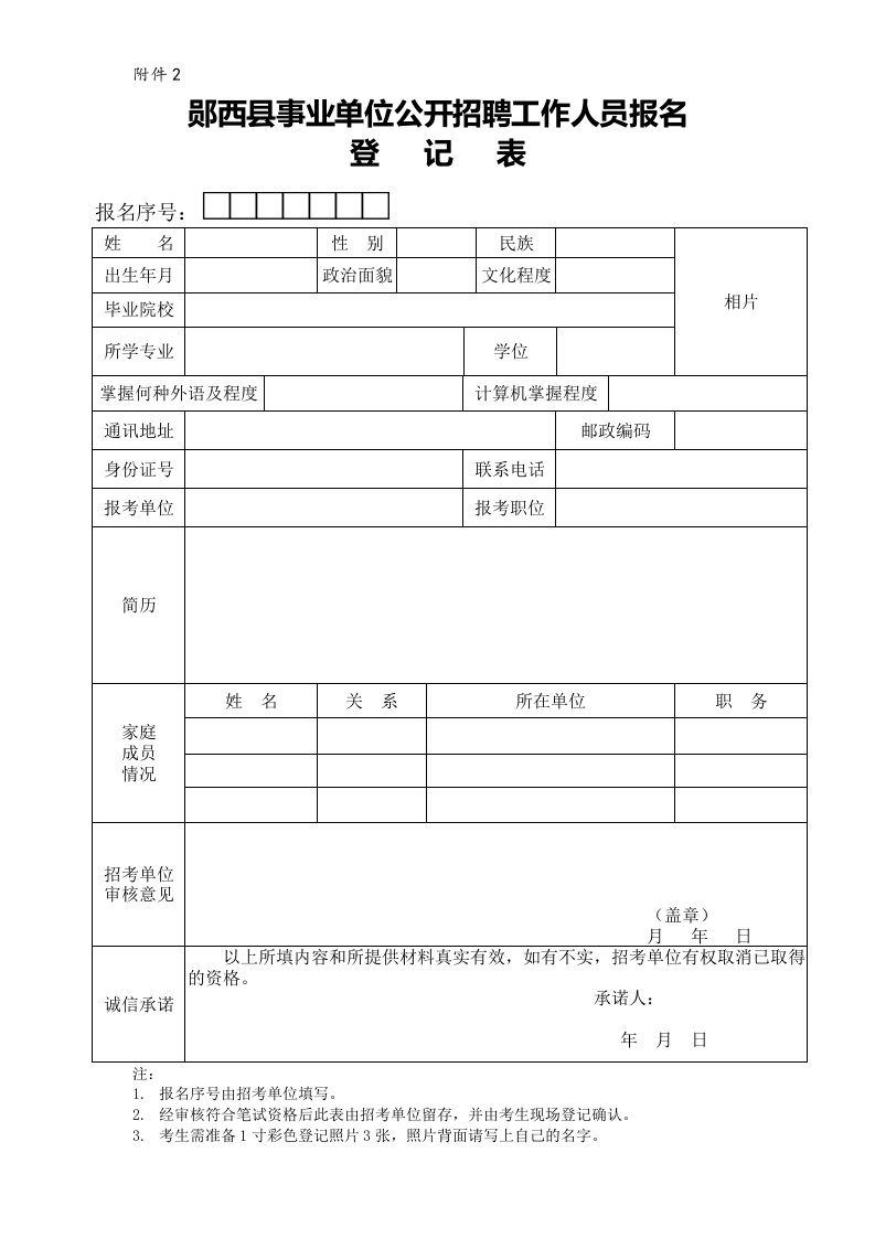 郧西县事业单位公开招聘工作人员报名