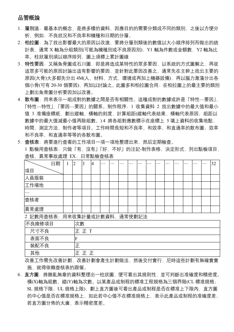 质量成本分析表与质量管理制度评鉴